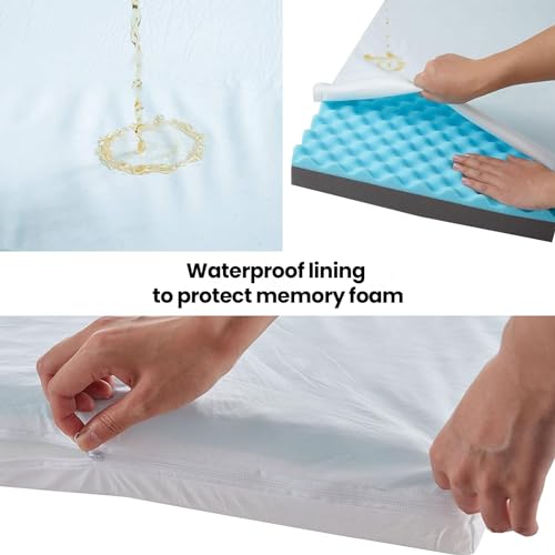 URGVANZ PET Cooling Dog Beds for Large Dogs, Orthopedic Memory Foam Dog Bed, Large Pet Beds with Washable Cover, Ideal for...