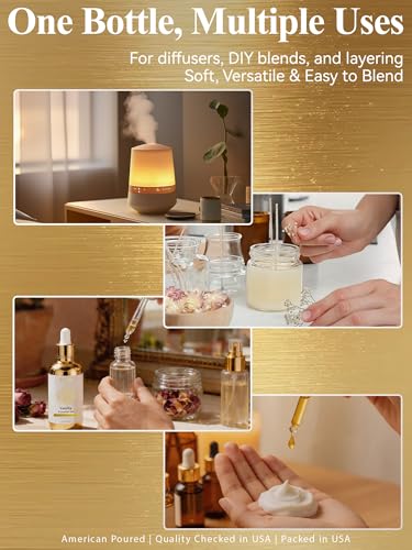 100% Pure Vanilla Essential Oil, 4 Fl Oz, Vanilla Oil for Diffusers, Home Fragrance & Aromatherapy, Essential Oils for Dif...