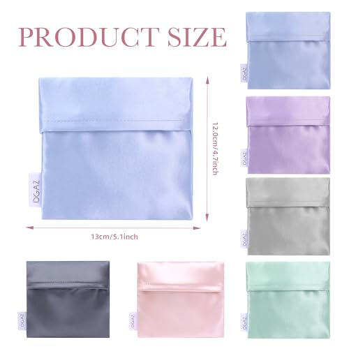 DGAZ silk Sanitary Napkin Storage Bag, Period Bag for Teen Aged Girls, Portable Period Bag for Panty Liners/Menstrual Cup/...