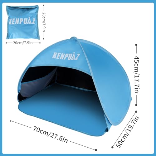 KENPUAZ Head Pop-Up Canopy - Instant Shade Solution for Bed Canopies & Drapes (Blue)