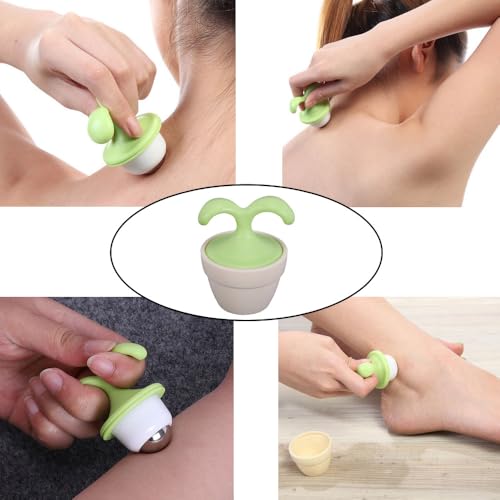 DeaHea 2 Pack Eye Cream Applicator Wand Stick Small Face Roller Eye Serum Applicator Massager Eyes Care Stick Cooling Ther...