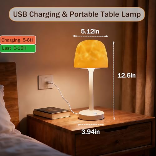 LAYSHINEEN Waterproof Shower Lamp, Cordless Bathroom Lamp with Touch and Remote Control, LED Shower Light with 16-Color Oc...