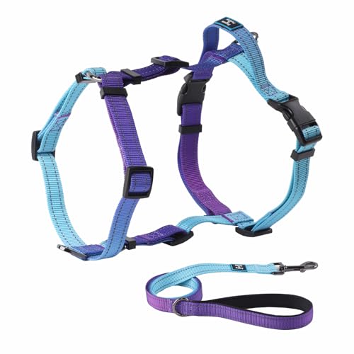 Roses&Poetry Dog Harness and Leash Set for Mediumn Dogs, No Pull Dog Harness Adjustable Reflective, Dog Halter Harnesses C...