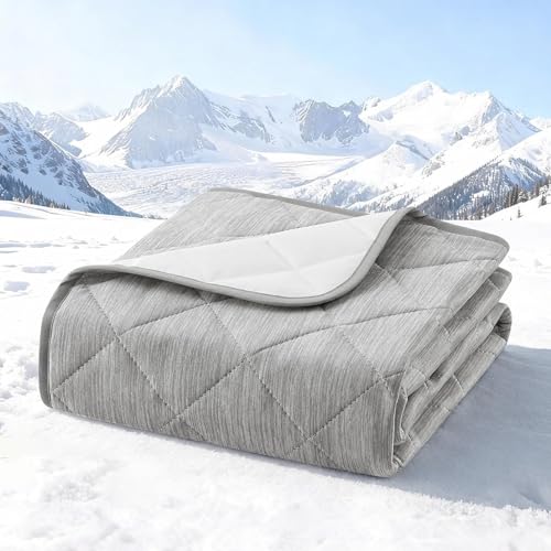 COZY KISS Dog Cooling Mat 68"x82" Q-Max>0.4, Waterproof Pet Cooling Pad, Leakproof & Non-Slip Dog Bed Cover, Washable Furn...