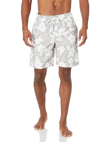 Amazon Essentials Men's 9" Swim Trunks with Mesh Lining, Pockets, Drawstring Closure