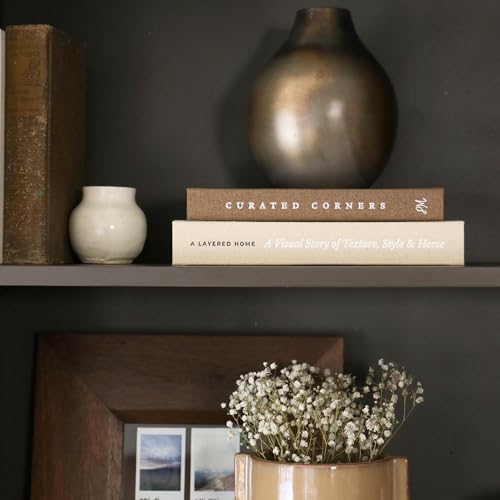 Decorative Books for Home Decor - 2 Linen Fake Books for Decorating Bookshelf, Coffee Table, Shelves - Faux Book Box for H...
