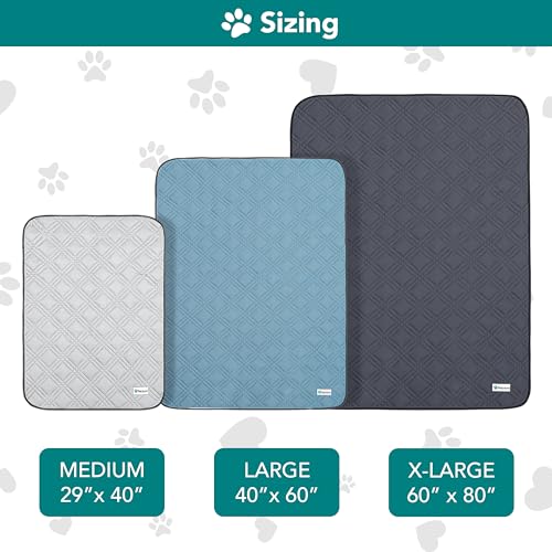 PetAmi Waterproof Cooling Mat for Dog, Premium Pet Cooling Blanket for Bed Crate, Anti Slip Indoor Dog Cool Pad for Sleepi...