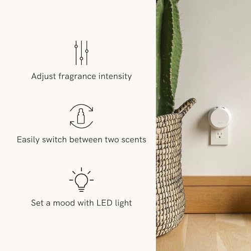 Pura Smart Home Fragrance Device Starter Set - Pura 4 - Scent Diffuser for Home - Includes Fragrance Aroma Diffuser - Squa...