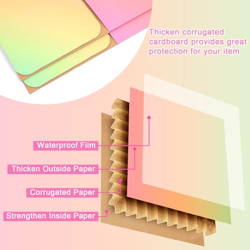 DEZIBOX 10x7x6 Shipping Boxes Medium Set of 30, Gradient Corrugated Cardboard Box, Mailing Boxes for Packaging Small Business