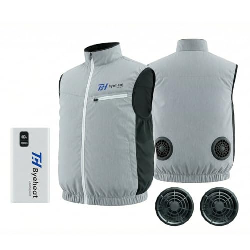 BYEHEAT - Cooling Vest with Dual Fans, All-Season Cooling Vest for Indoor & Outdoor Work, Warehouse Use