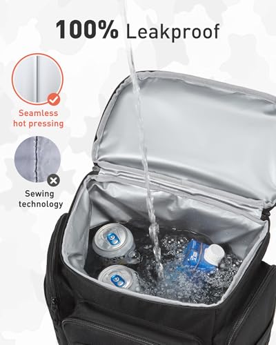 TOURIT 30L (42 Cans) Tactical Cooler Backpack – Military-Grade Insulated Back Pack with 16H Ice Retention, Leakproof Mult...
