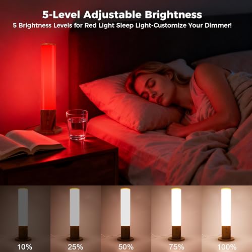 670nm Red Light Therapy & 10,000 Lux Sun Lamp – Dual Mode Happy Light & Sunlight Lamp for Sleep, Relaxation,with Remote Co...