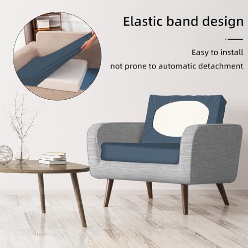 8Pcs Stretch Patio Cushion Covers,Outdoor Couch Covers Replacement,Outdoor Couch & Sofa Slipcovers,for Patio Furniture Cus...
