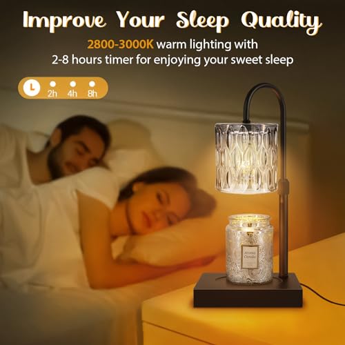 Candle Warmer Lamp with Timer, Electric Candle Warmer for Jar Candles, House Warming Gifts, Birthday Gifts for Mom Women F...