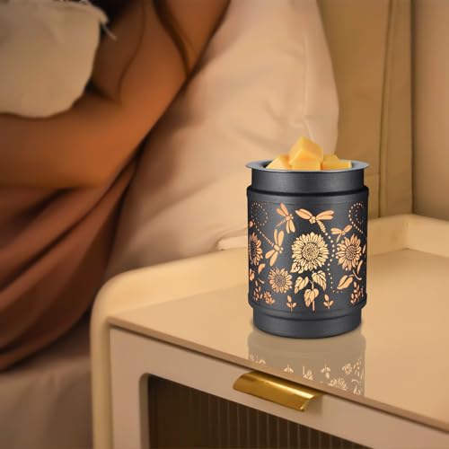 kobodon Wax Melt Warmer Metal Wax Warmer for Scented Wax Electric Fragrance Candle Oil Burner 2 in 1 Wax Melts as Gifts fo...