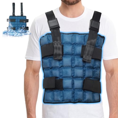 Blobuste Cooling Vest with Ice Packs, Adjustable Reusable Ice Cell Jacket for Men Women, for Outdoor Sports, Work, Hiking