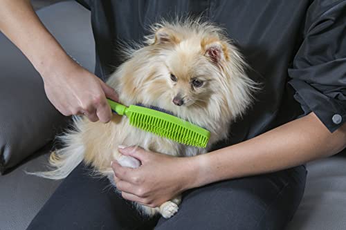 FURemover Duo Pet Hair Rubber Brush, Dual Sided to Easily Remove Fur and Lint from Clothing and Upholstery, Thick Bristles...