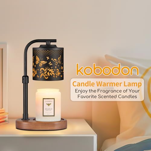 kobodon Candle Warmer Lamp with Timer,Birthday Gifts for Women Mom,Adjustable Height for Scented Jar Candles,Electric Cand...