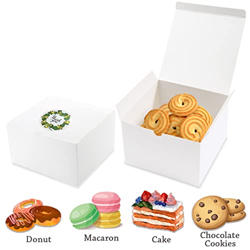 Frantis White Gift Boxes, 20 Pack 5x5x5 inch Small Gift Box with Lids for Wedding, Christmas, Ornaments, Valentine's, Brid...