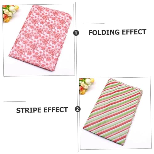 FOMIYES 50pcs Christmas Wrapping Paper Festive Flower Packaging Paper Versatile for Decorations Arts Crafts Easy to Fold f...