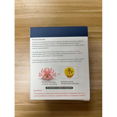 Lotus Flower Musical Birthday Candle