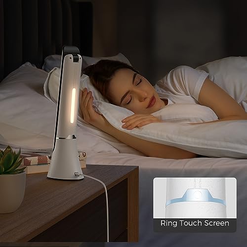 COTLIKE Light Therapy Lamp, 10000 LUX UV-Free LED Sunlight Light, Full Spectrum Mood Light Happy lamp, Touch Control Desk ...