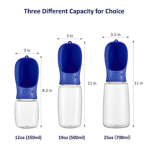 WePet Portable Dog Water Bottle, 12 OZ, Leak Proof Puppy Water Dispenser with Drinking Feeder for Pets Outdoor Walking, Hi...