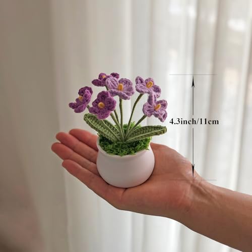 Joekaran Crochet Flowers Cute Small Flower, Self Care Gifts for Women Grandmother,Valentines,Birthday, Christmas Basket Gi...