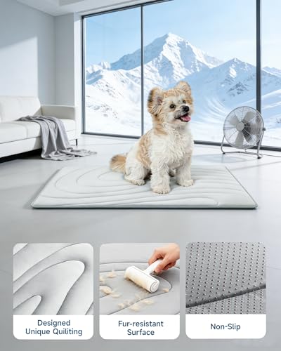 Babygreat Cooling Mat for Dogs, 36"x23" Self-Cooling Dog Bed with Arc-Chill Technology 3.0, Non-Slip Washable Pet Cooling ...