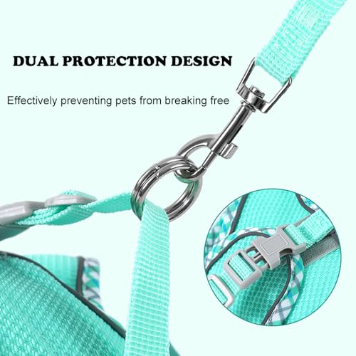 Dog Harness and Leash Set, No Pull Adjustable Reflective Pet Harness for Small Medium Dogs, Step in Vest Harness Easy Walk...