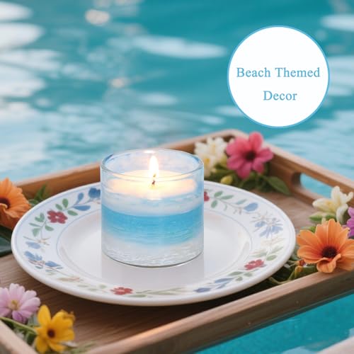 FLAVCHARM 6 Pack Candles for Home Scented Aromatherapy Candles Gift Set Clean Burning Non Toxic Long Lasting Ocean Theme V...