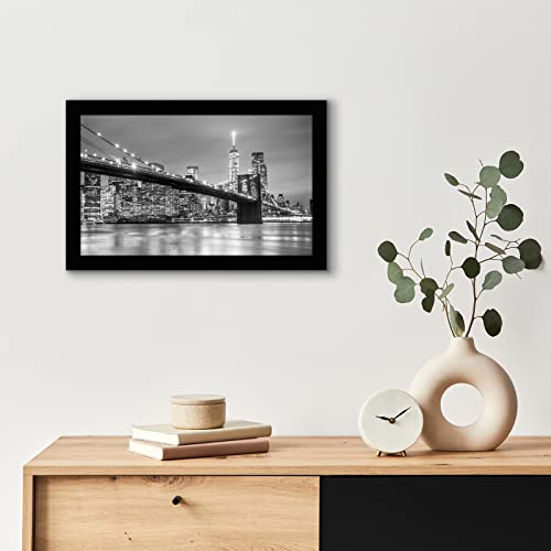 Americanflat 8.5x14 Picture Frame with Shatter-Resistant Glass - Signature Collection - Gallery-Style Frames Made of Engin...