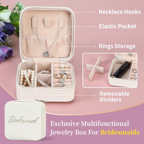 XGCYZYD Will You Be My Bridesmaid Gift Box,Bridesmaids Proposal Gifts Set of 10-Bachelorette & Wedding Party Engraved with...