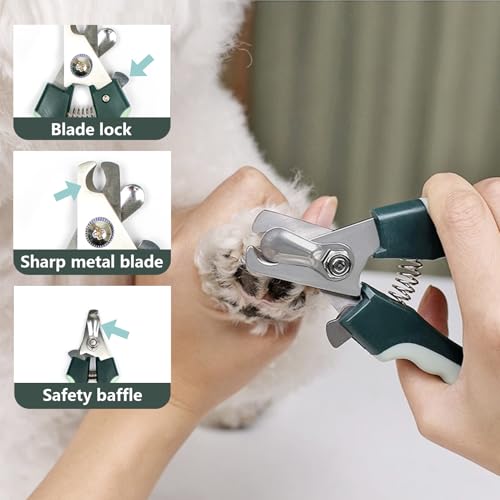 Grooming Brush Kit - 8 Pcs for Shedding & Matted Fur, Self-Cleaning with Flea Comb, Includes Indoor Microbrush, Cat Toothb...