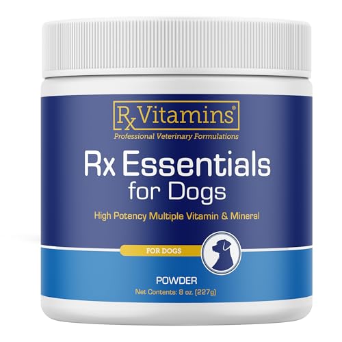 Rx Vitamins Essentials for Dogs - Daily Vitamins & Minerals - with Blue Spirulina, Kelp Powder, and Milk Thistle - Complet...