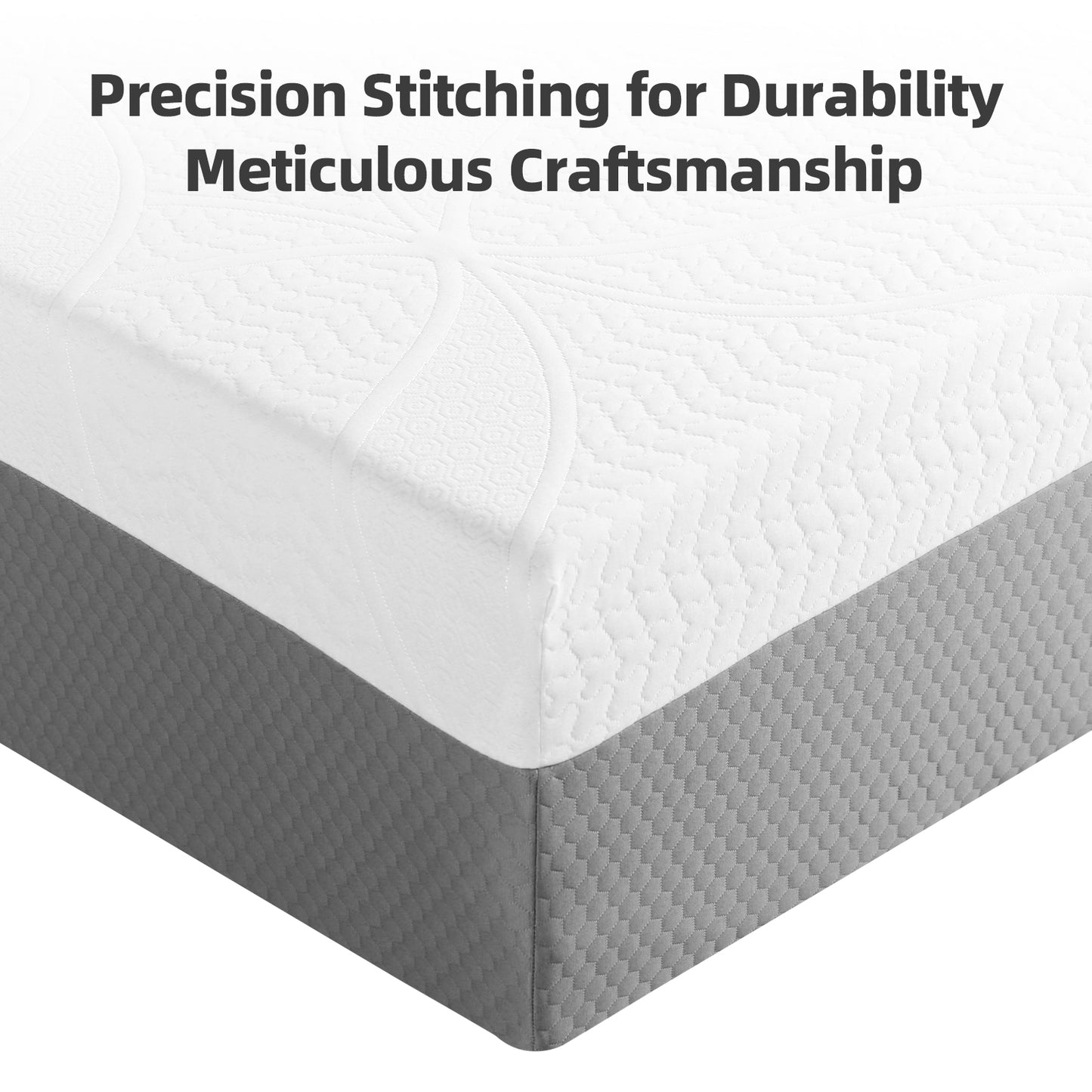 10-Inch Premium QUEEN Mattress - Premium 4-Layer Foam Sofa & Mattress - Japanese Design & Manufacturing, Ultra-Breathable, Eco-Friendly, Antimicrobial, Ergonomic Zoned Support, CertiPUR-US & OEKO-TEX