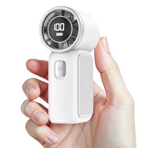 AGEYOU Portable Handheld Mini Fan, 6 Gear Wind, Hand Small Travel Personal Held Fans, Rechargeable Turbo Fan, Gifts for Wo...
