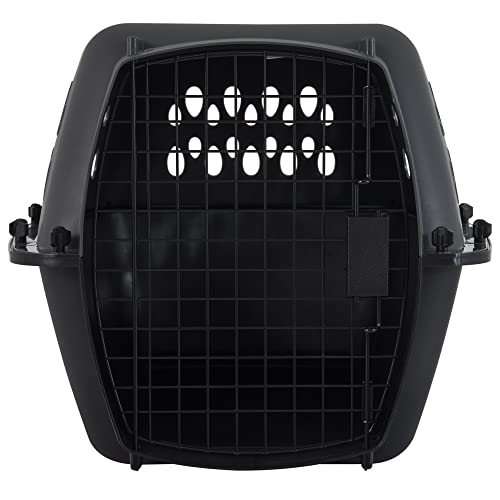 Petmate Pet Porter Dog Kennel 24", Dark Gray & Black, for Pets 15-20lbs