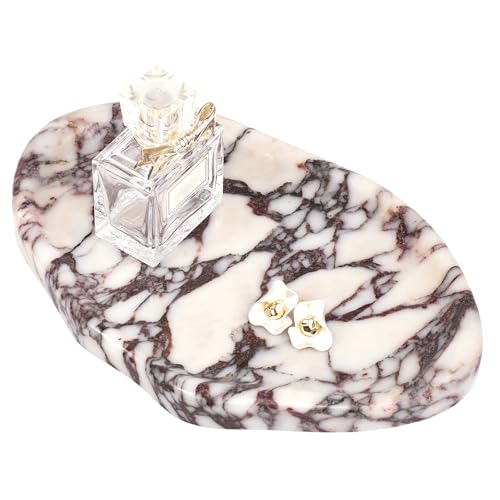 LWALMS Marble Clould Tray for Bathroom - Stone Catchall Jewelry Dish for Kithchen Counter and Aesthetic Room Decor, Cute D...