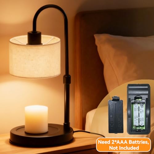 Cosy Life Candle Warmer Lamp with Remote Control & Timer, Dimmable Electric Wax Melt Lamp for Home Fragrance, Includes 2 B...