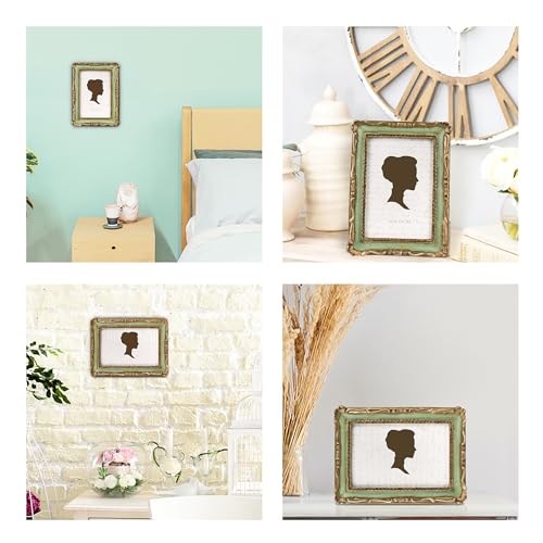 AELS 4x6 Inch Vintage Picture Frame, Elegant Antique Photo Frames with Glass Front, Photo Display, Tabletop Wall Hanging, ...