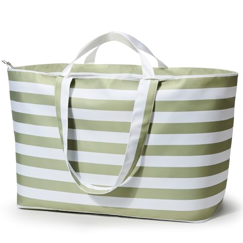 KALIDI 60L Extra Large Duffle Bag, Beach Tote Zipper Utility Oversized Weekender Carrier Travel Shopping Reusable Grocery Bag
