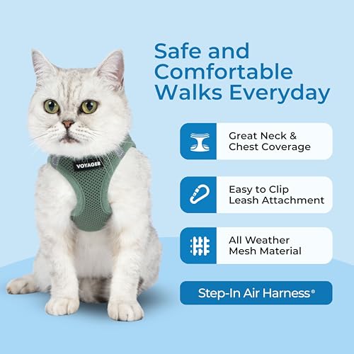 Voyager Step-in Pet Harness - All Weather Mesh, Adjustable Step in Harness for Cats and Dogs by Best Pet Supplies - 307 Se...