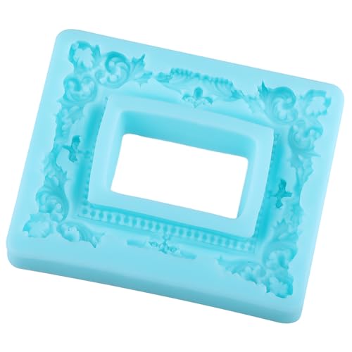 YABONAN Photo Frame Fondant Molds Picture Frame Silicone Mold for Cake Decorating Cupcake Topper Chocolate Candy Gum Paste...