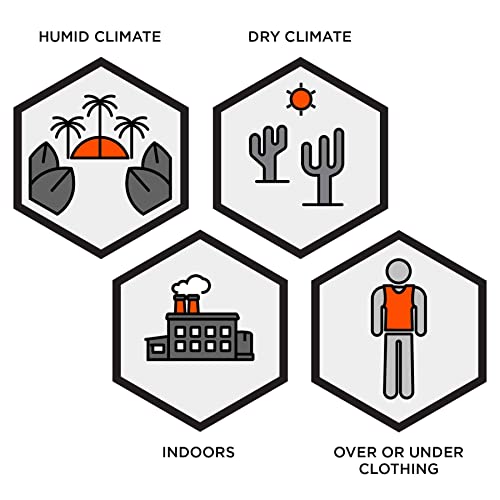Ergodyne unisex adult Premium Phase Change - Packs FR Cooling Ice Vest, Orange, Large-X-Large US