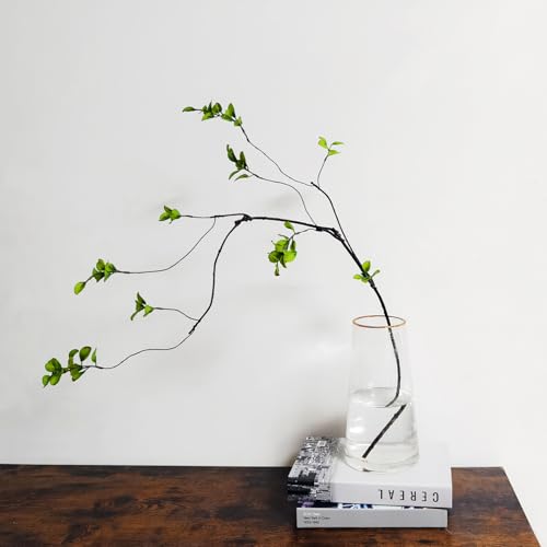 Cherica 4 Pcs Artificial Ficus Branches Faux Eucalyptus Stems, 47.2 Inch Fake Greenery Stems Artificial Plants for Vase Fi...