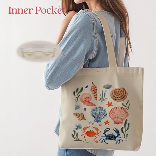 Rone168 Aesthetic Tote Bag for Women | Medium Size with Inner Pocket | Stylish & Practical