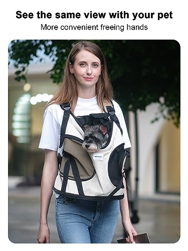 Dog Carriers for Small Dogs,Dog Backpack with 2 Pocket for Travel,Comfortable Dog Front Carrier Suitable for Dogs 8-18 pou...