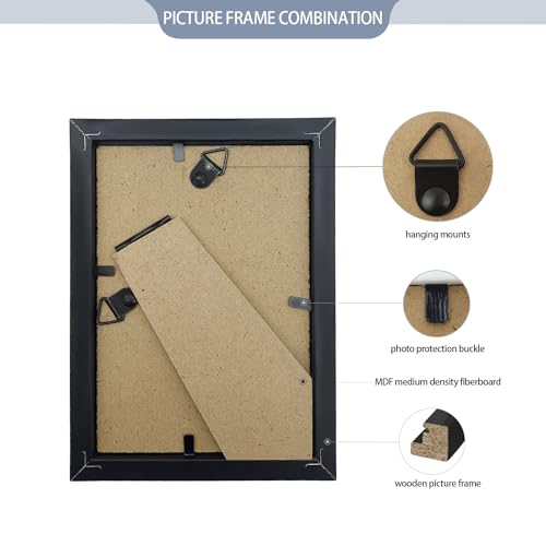YOUKE OLA Set of 50 Picture Frame Bulk Photo Frames Wall Mounting Simple Photo Frames Multi Picture Frames for Wall or Tab...