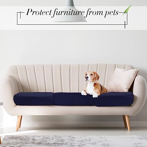 Newwiee 8Pcs Patio Cushion Covers Stretch Outdoor Cushion Cover Replacement for Patio Furniture Sofa Couch Slipcovers, Sof...